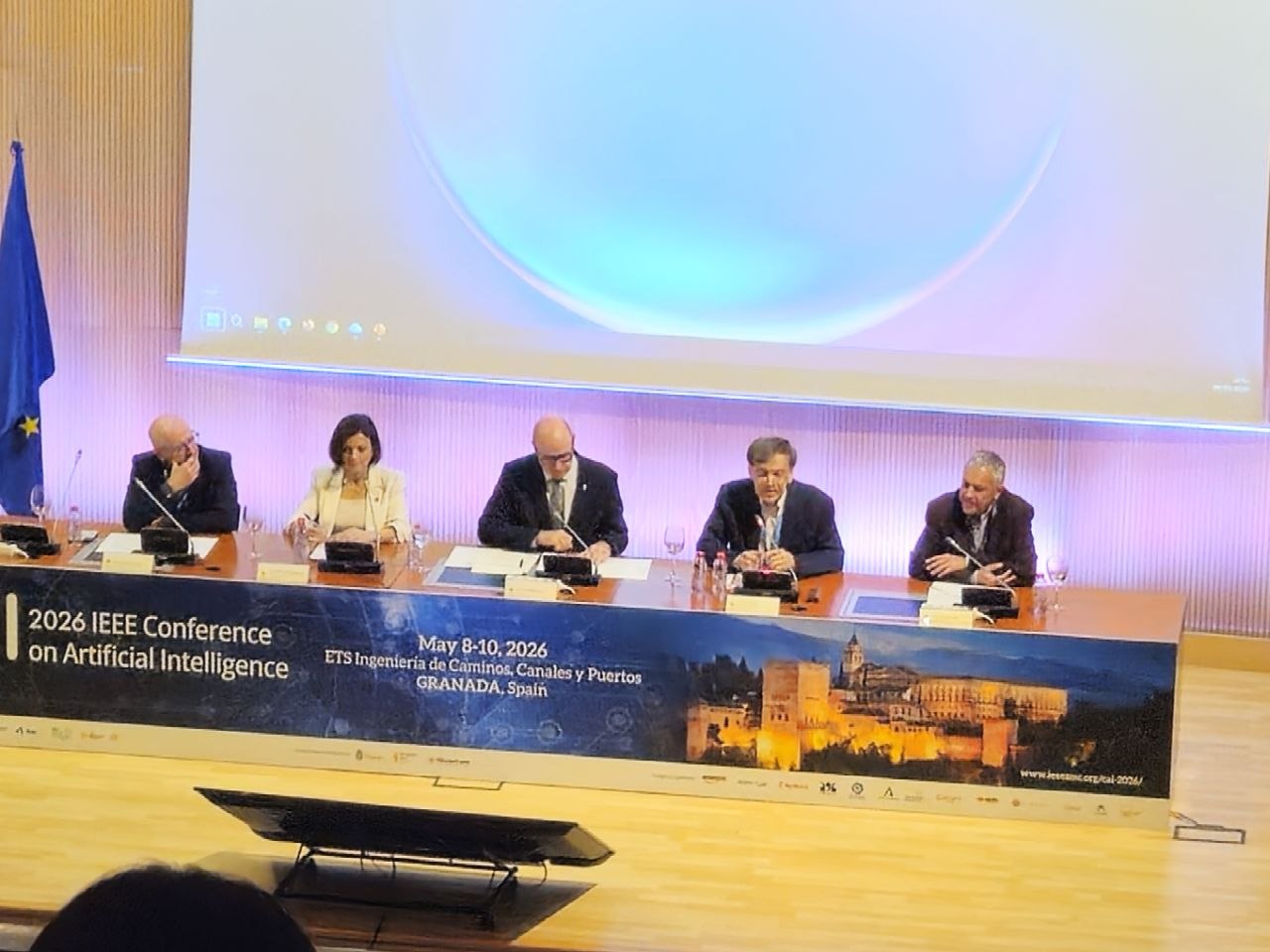 Mesa institucional de la 2026 IEEE Conference on Artificial Intelligence.